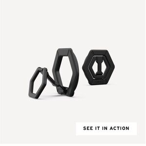 NWT UAG Black Magnetic Ring Stand for Phone